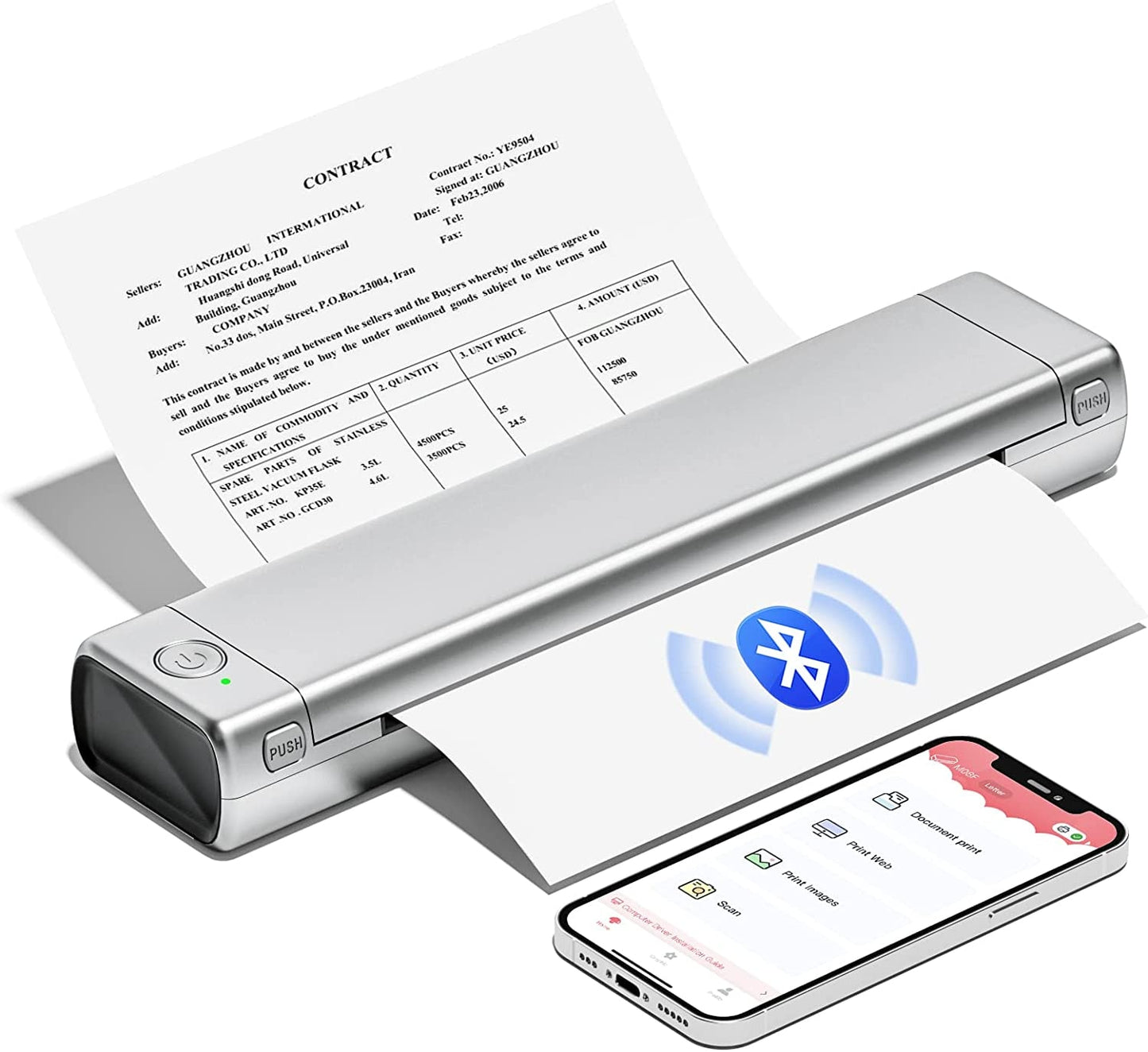 M08F A4 216mm Portable Thermal Printer