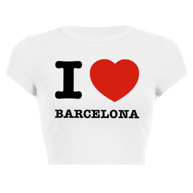 I Love Barcelona T Shirt