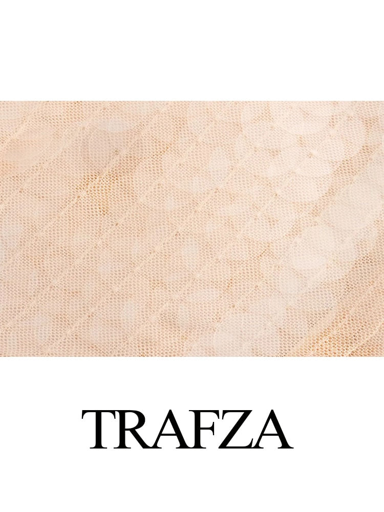 TRAFZA Elegant Halter Dress