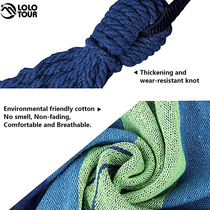 250*150cm 2 Person Canvas Hammock