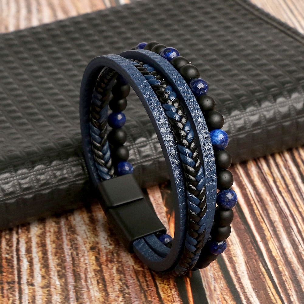 Hot Bead Leather Bracelet