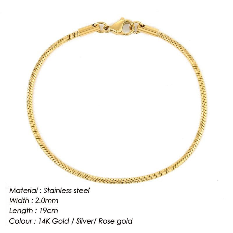 e-Manco Stainless Steel Snake Chain