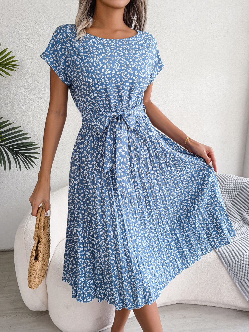 Radiant Sunburst Cocktail Dress