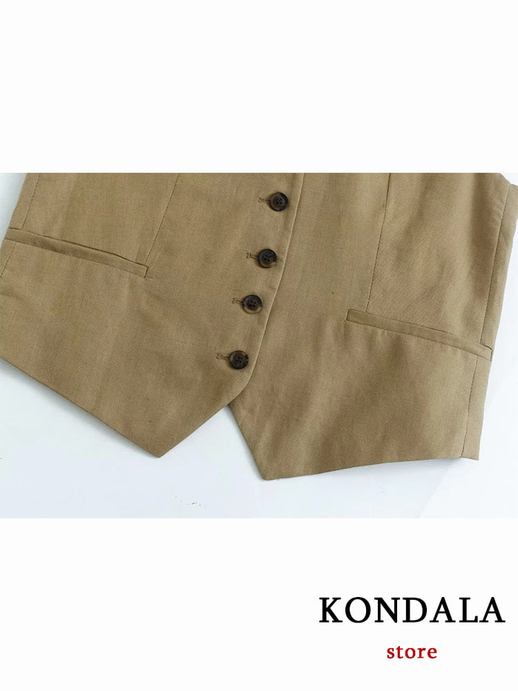 Sleeveless Summer Women's Suit