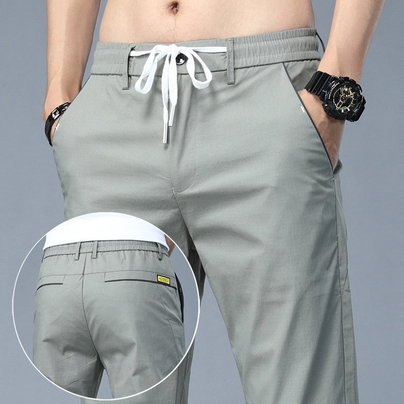 Casual Ice Silk Trousers