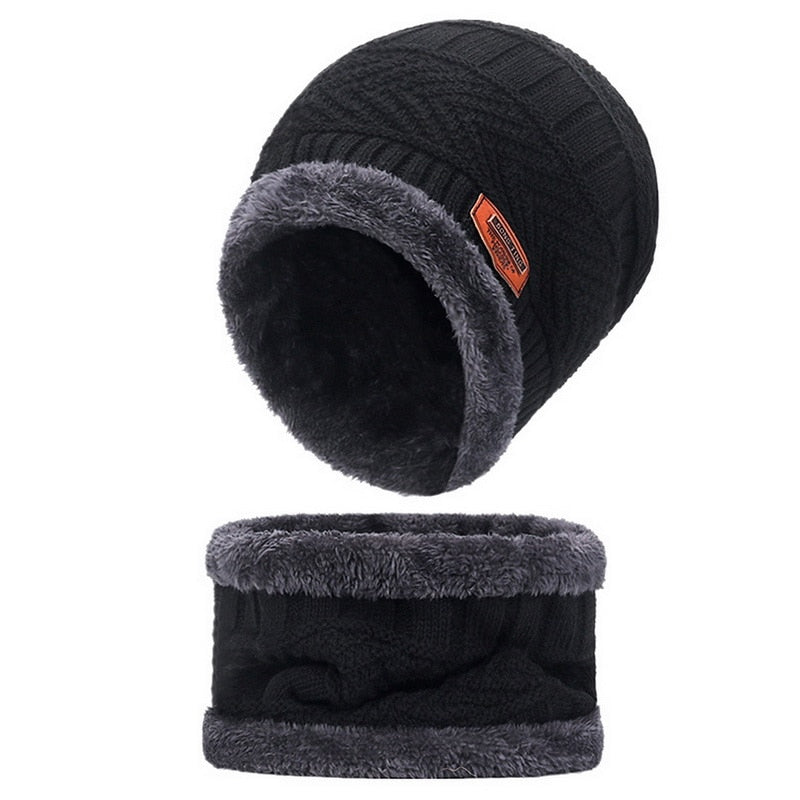 Fleece Knitted Beanie