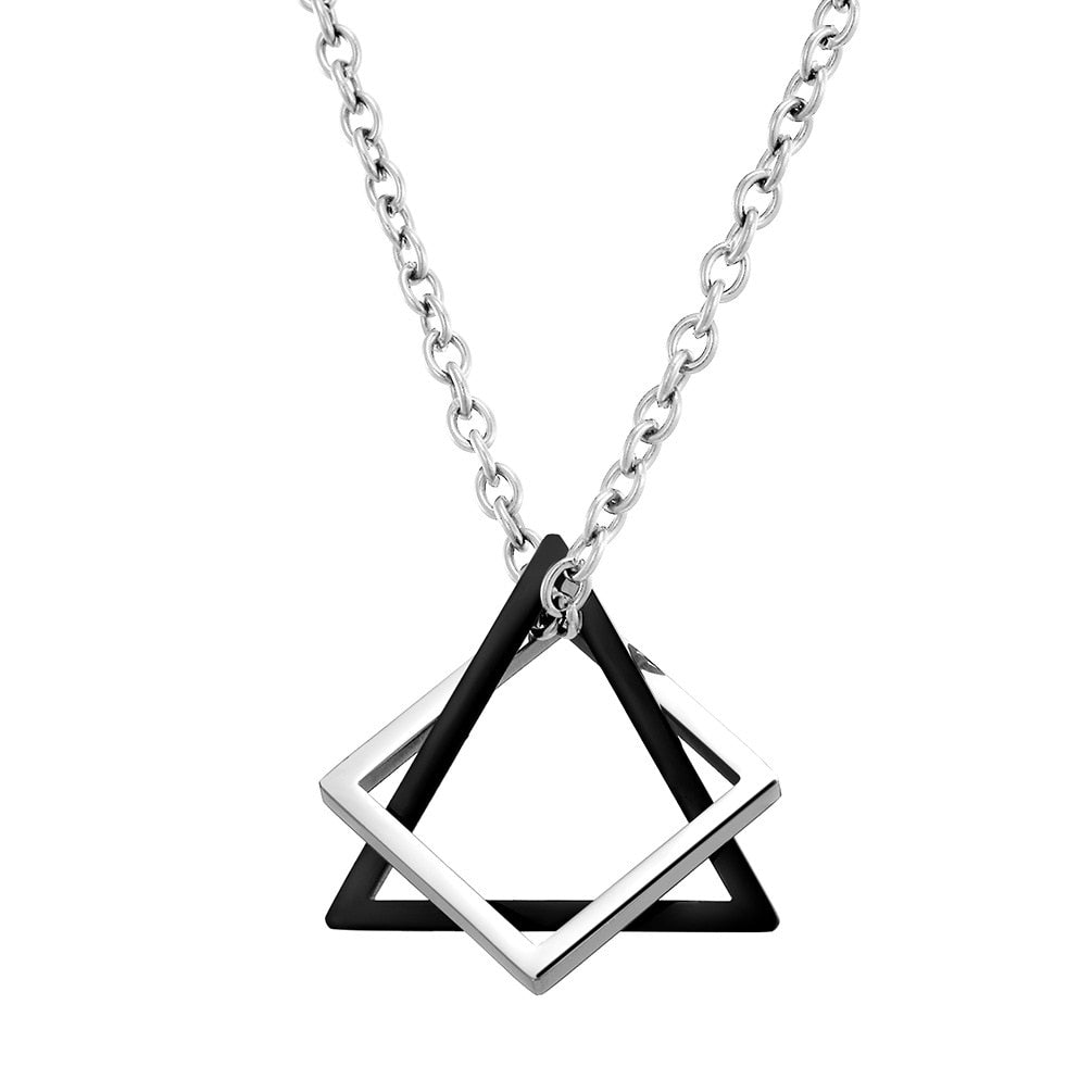 Geometric Stainless Steel Pendant