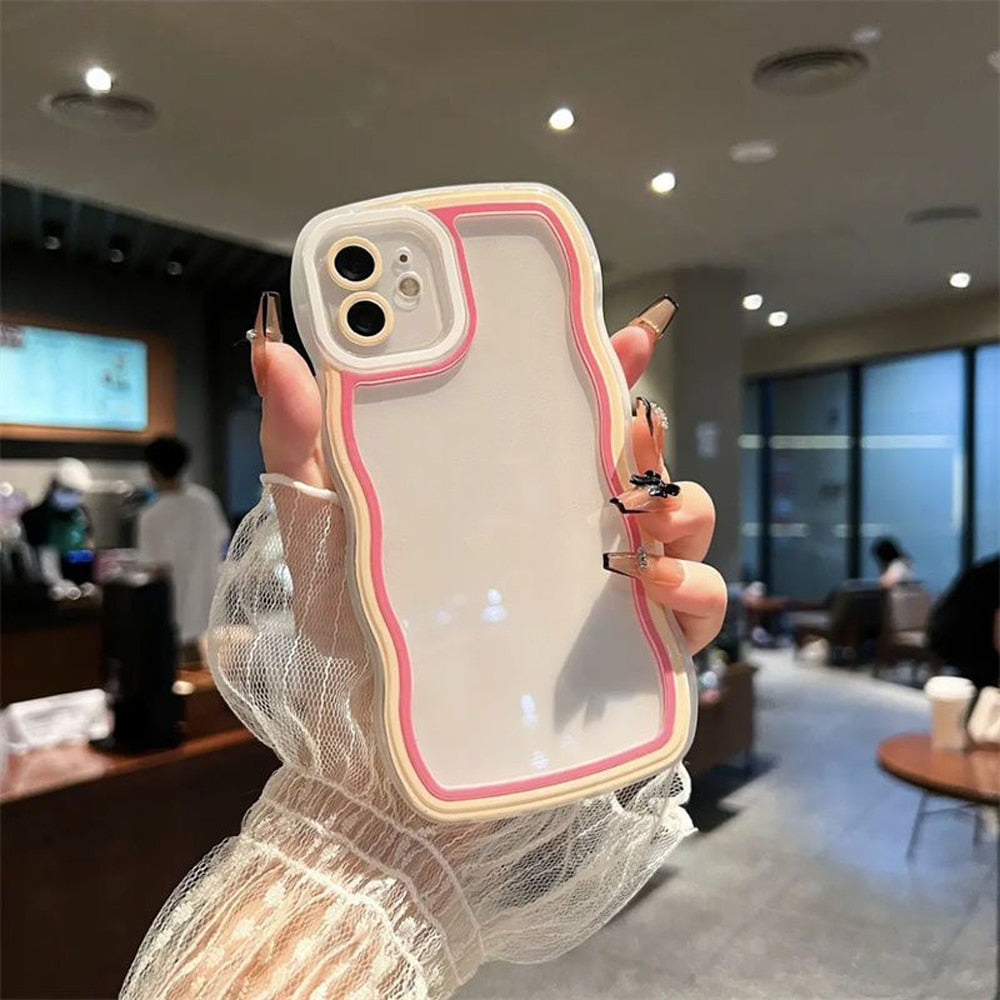 Transparent Wavy Samsung Galaxy Case