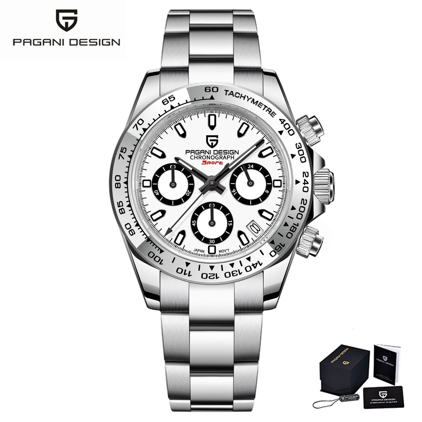 PAGANI Bezel Quartz Wristwatch
