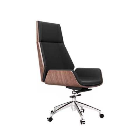 High-Back Plywood Swivel Chair