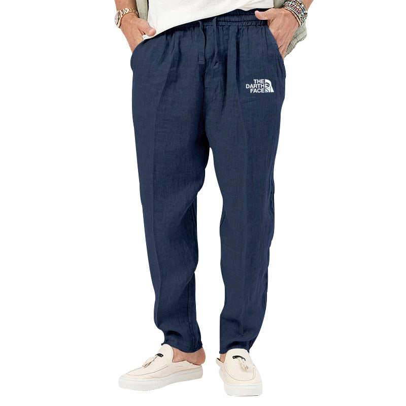 Straight Linen Pants