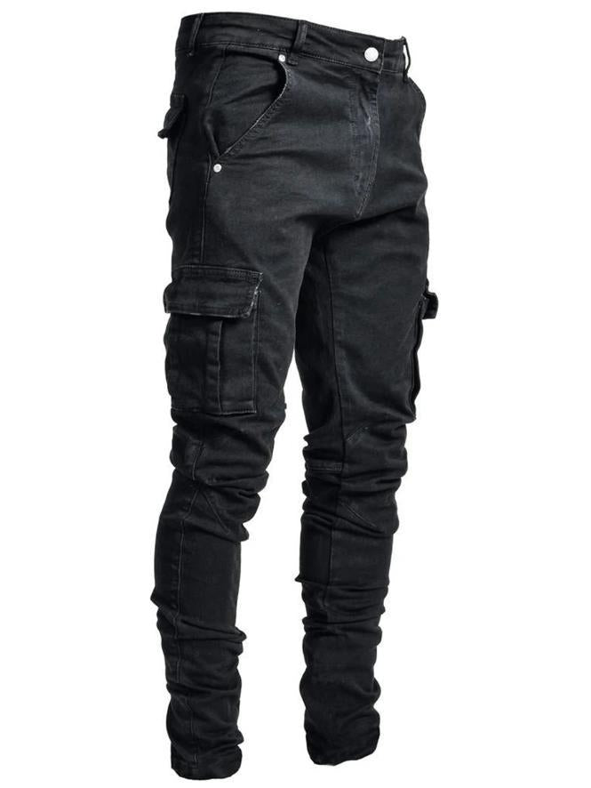 Denim Cargo Pants
