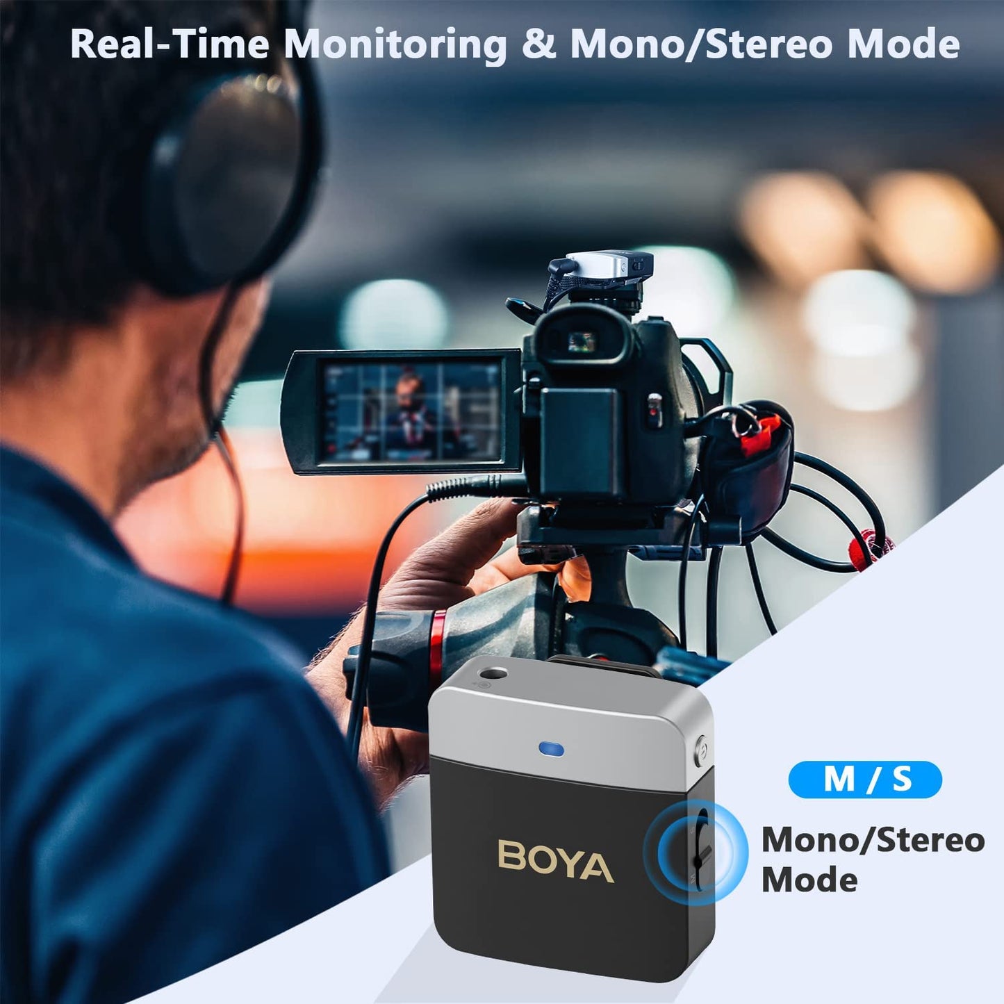 BOYA BY-M1V Lapel Condenser Microphone for iPhone