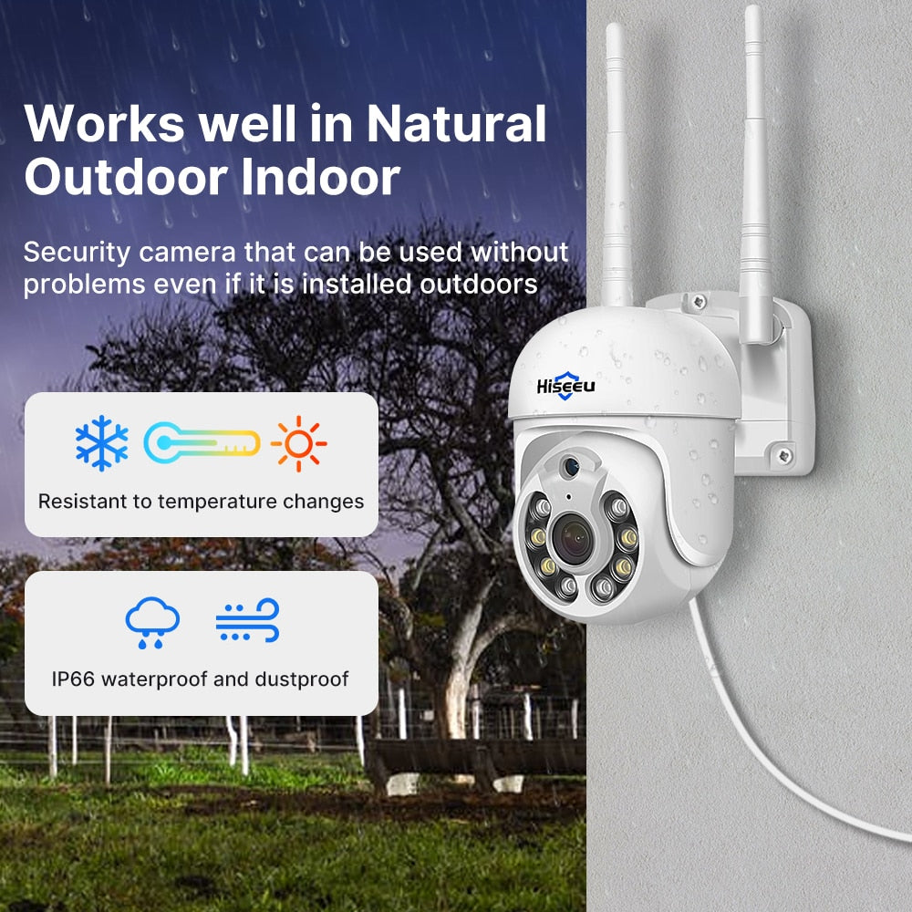 Hiseeu 5MP WiFi CCTV Camera Kit