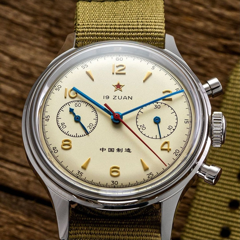 RED STAR 38mm Men's Chronograph Watch