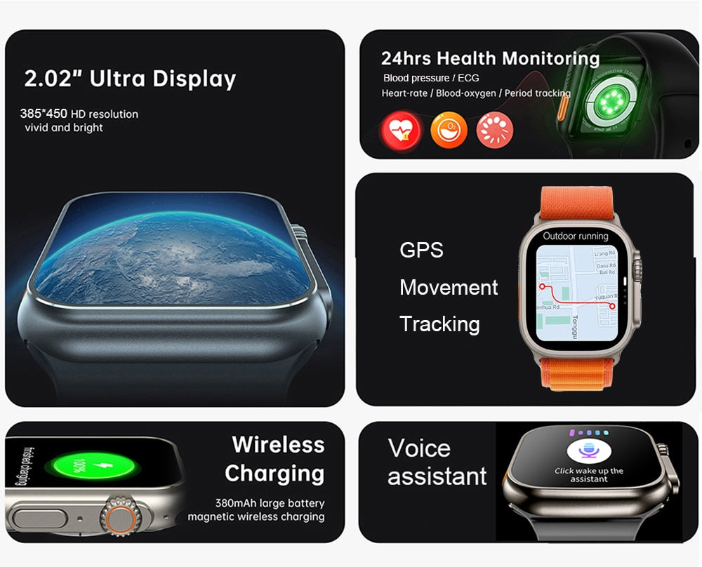 Ultra 8 NFC GPS Smart Watch