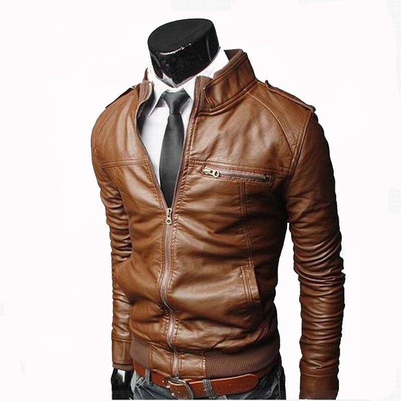 Leather Zipper Jacket