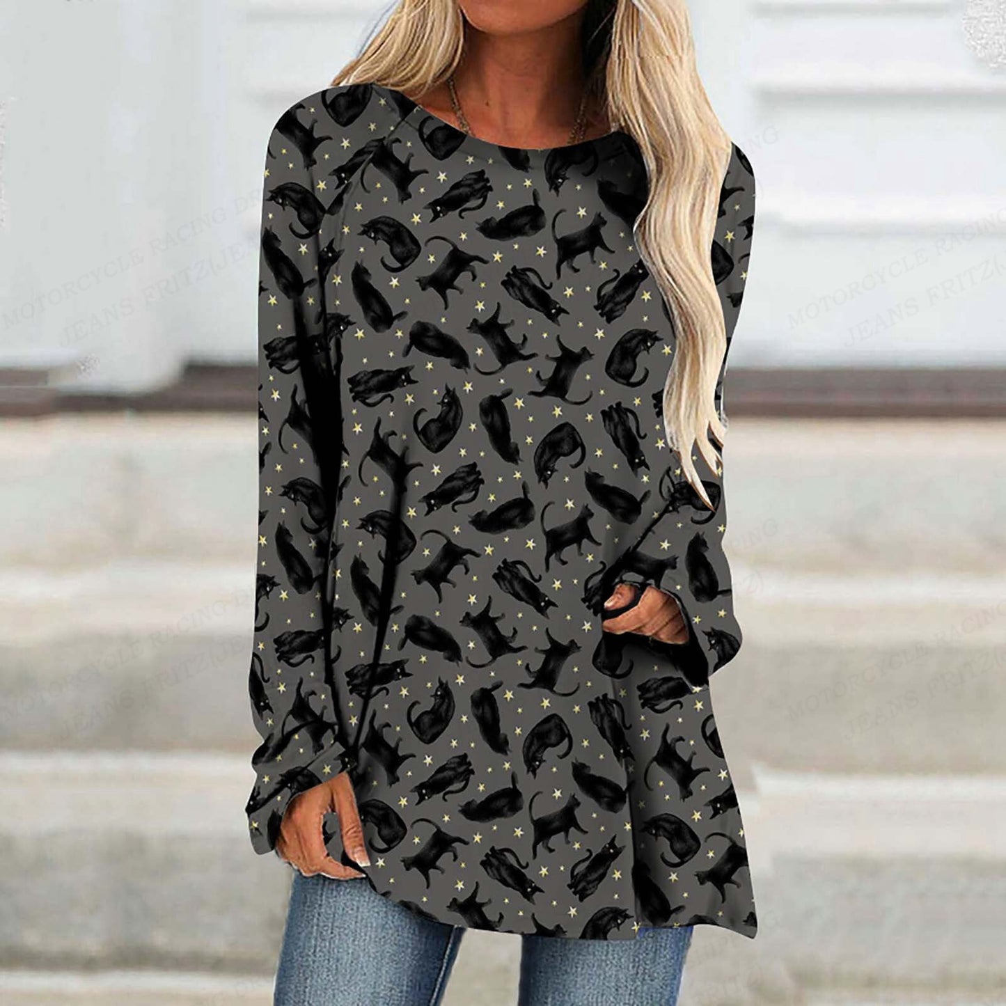 Long Flow Halloween Shirt