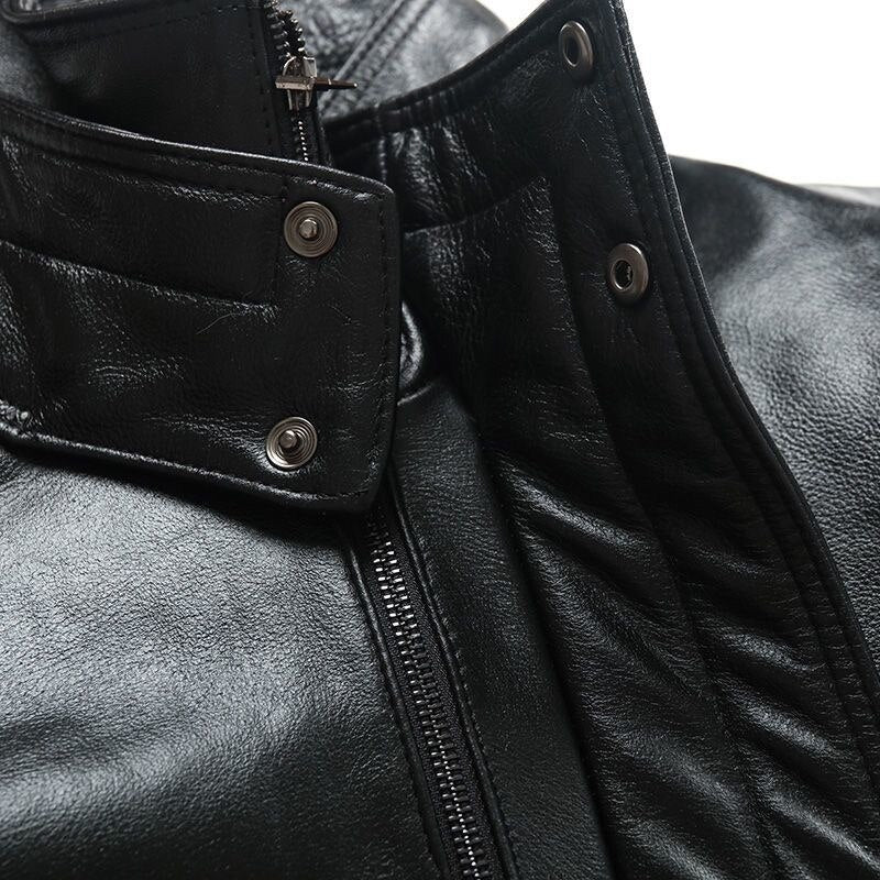 Leather Bomber Jacket