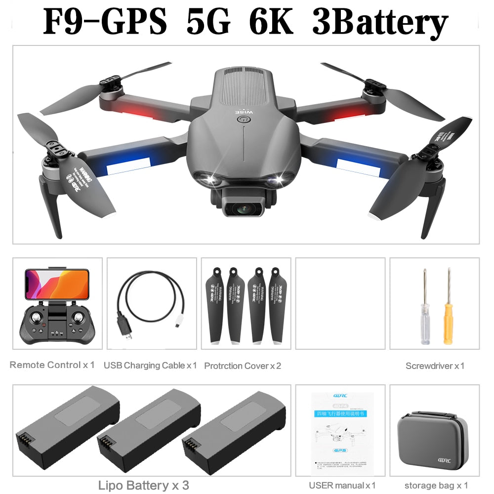 4DRC NEW F9 GPS Drone