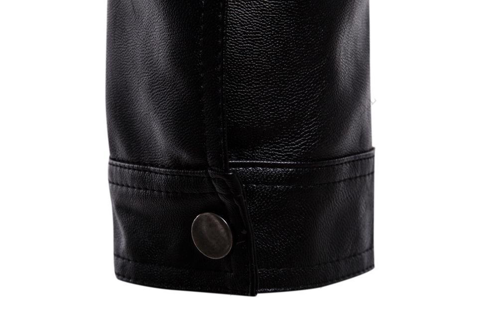 Slim Fit Faux Leather Jacket