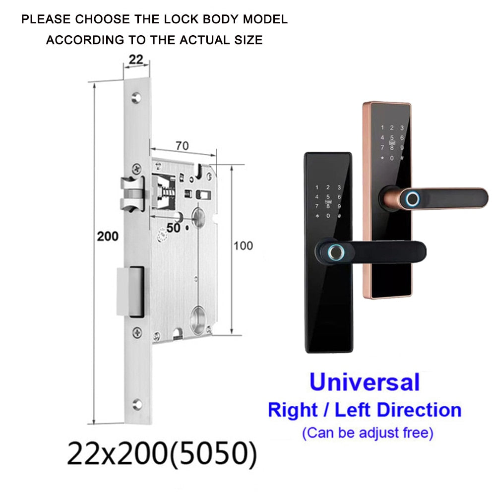 AISUO Bluetooth Fingerprint Smart Door Lock