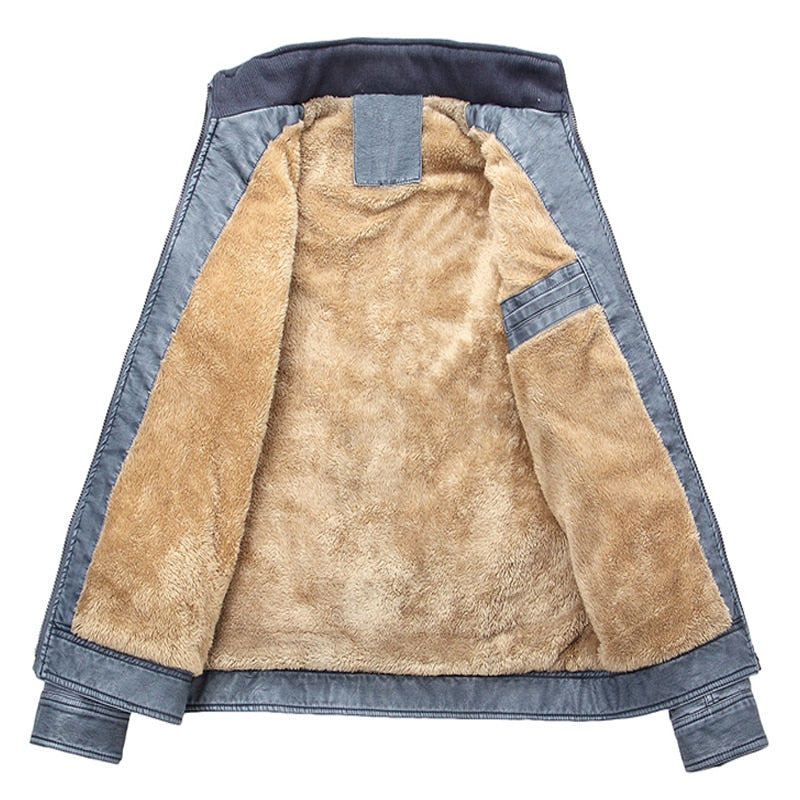 Retro Faux Leather Jacket