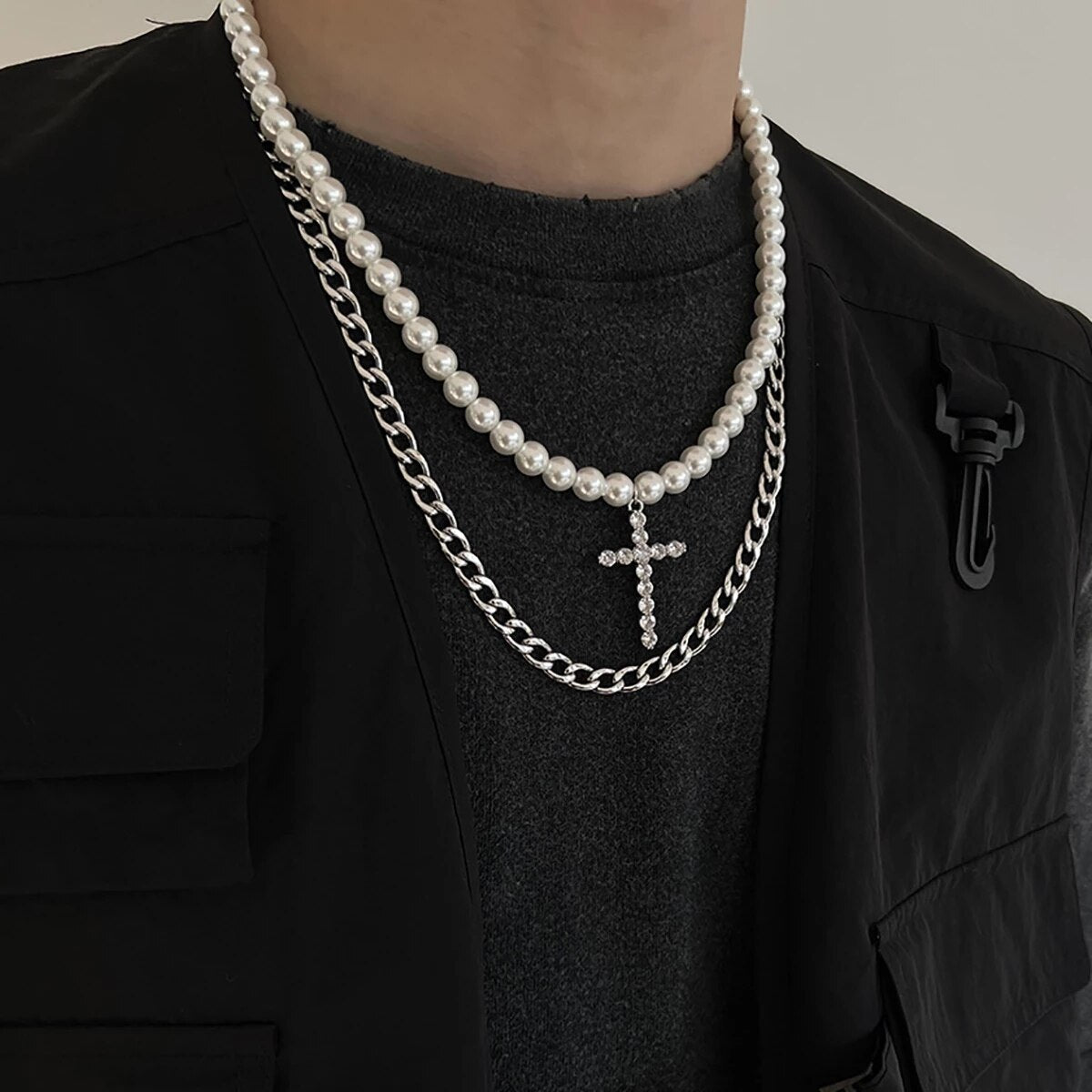 Layered Stainless Steel Choker