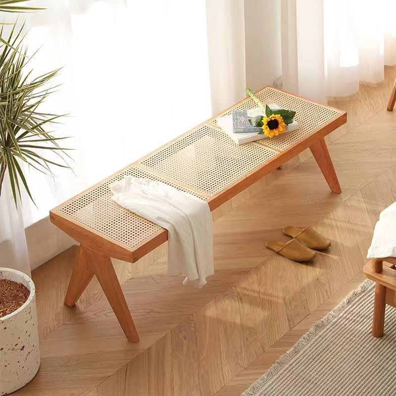 Rattan Solid Outdoor Bench