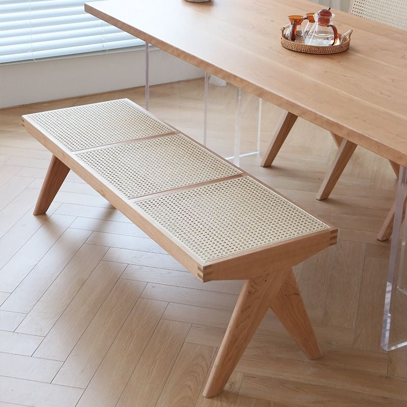 Rattan Solid Outdoor Bench
