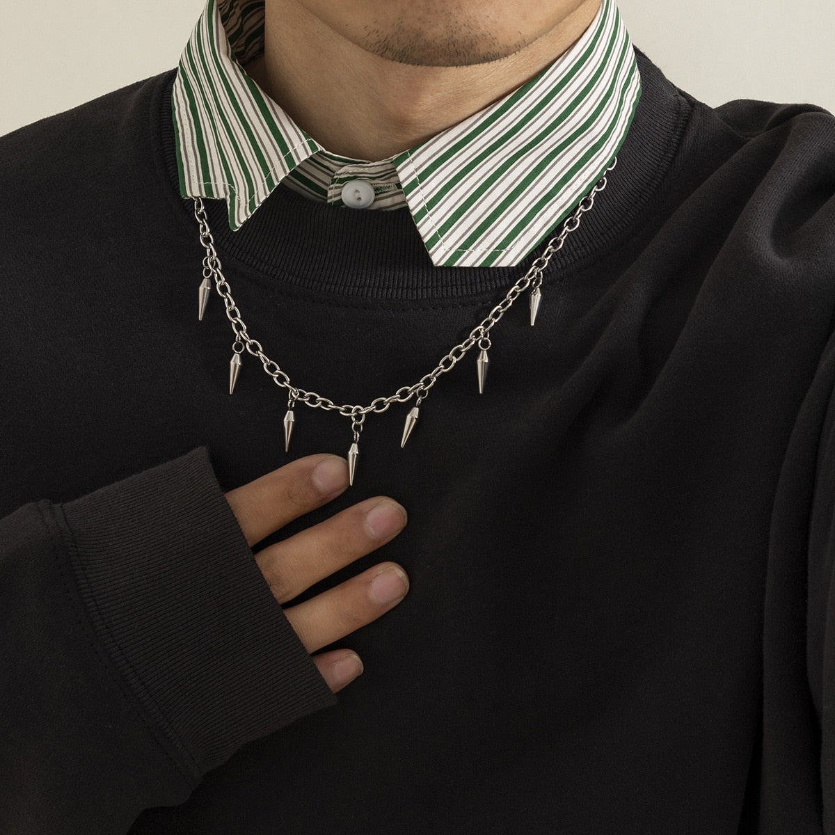 Layered Stainless Steel Choker