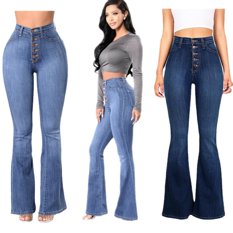 High Waist Flare Jeans