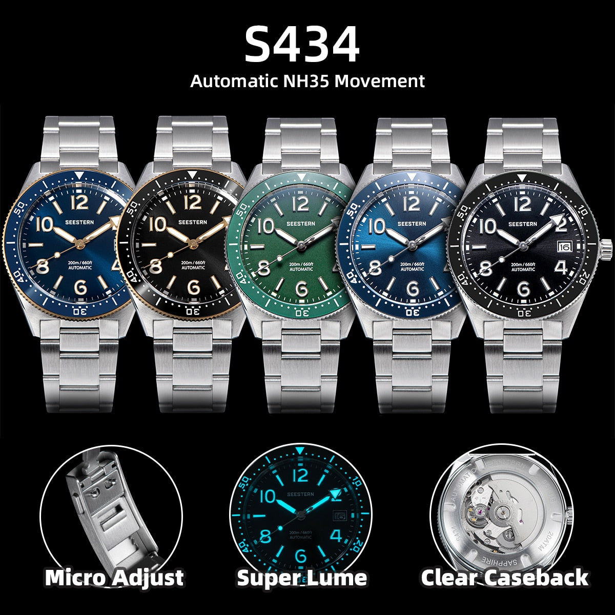 SEESTERN S434 Diving Watch
