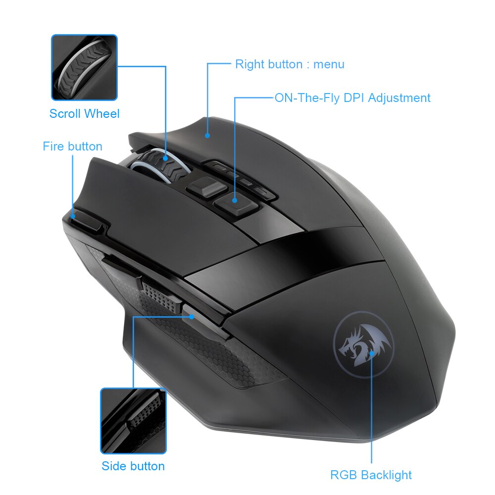 REDRAGON Sniper Pro Wireless Gaming Mouse