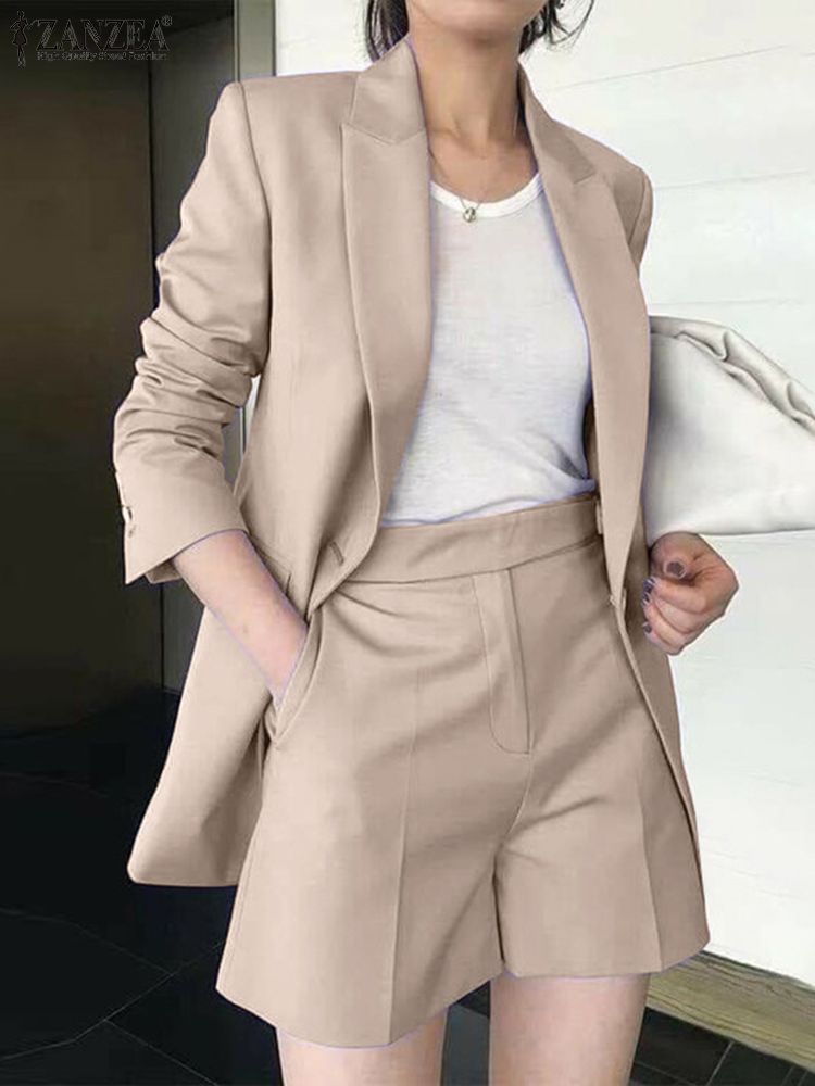 ZANZEA Short Suit Set