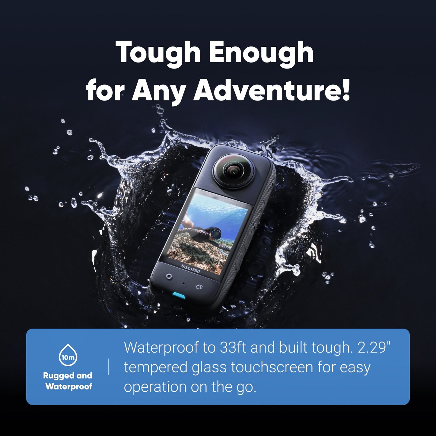 Insta360 X3 Waterproof 360 Action Camera