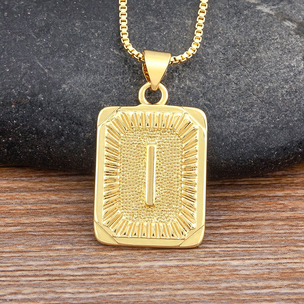 A-Z Gold Plated Letter Pendant