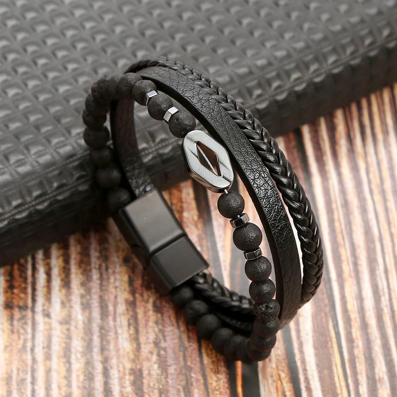 Hand-Woven Leather Bracelet