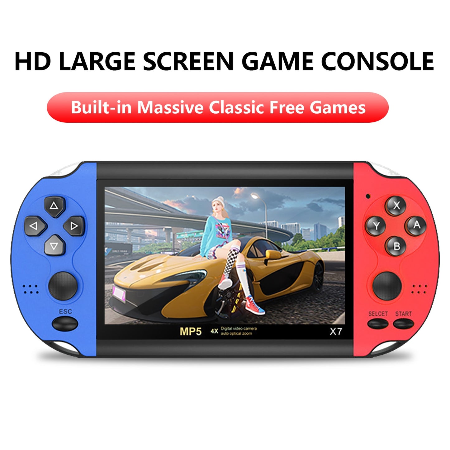 X7Plus Handheld Game Console with 5.1 inch Screen