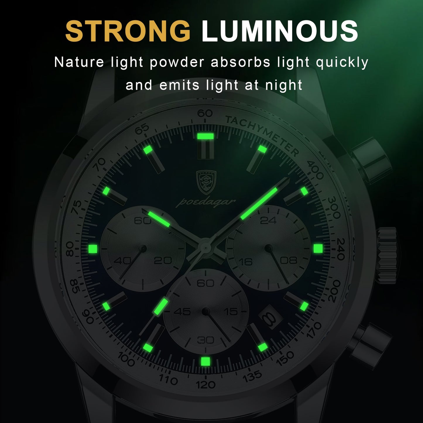 POEDAGAR High Quality Waterproof Watch