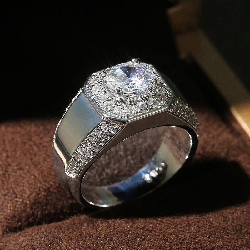 Luxury Crystal Zircon Wedding Ring