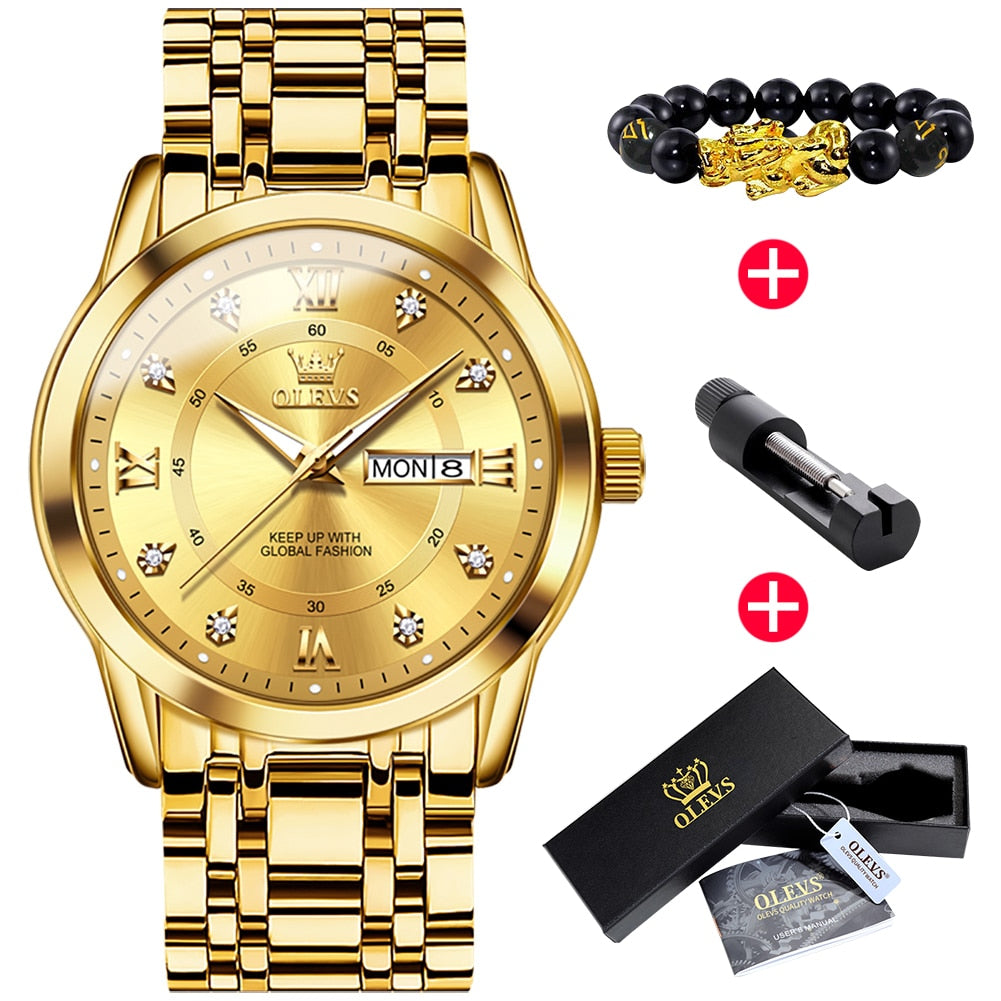 OLEVS Luminous Gold Watch