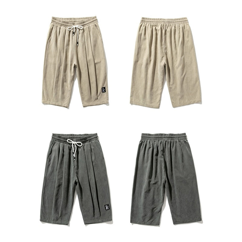 Loose Knee-Length Shorts