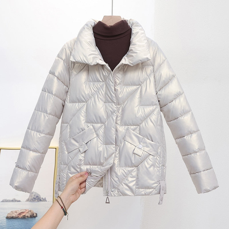 Glossy Down Cotton Jacket