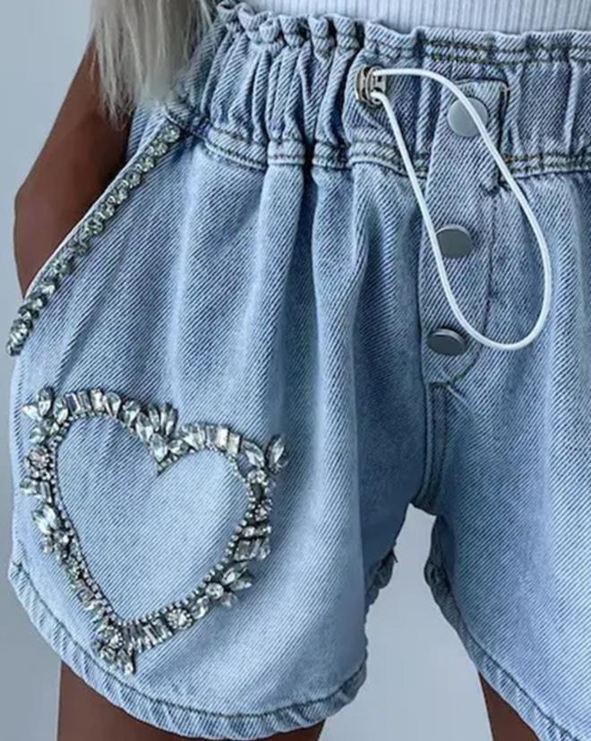 Loose Denim Shorts