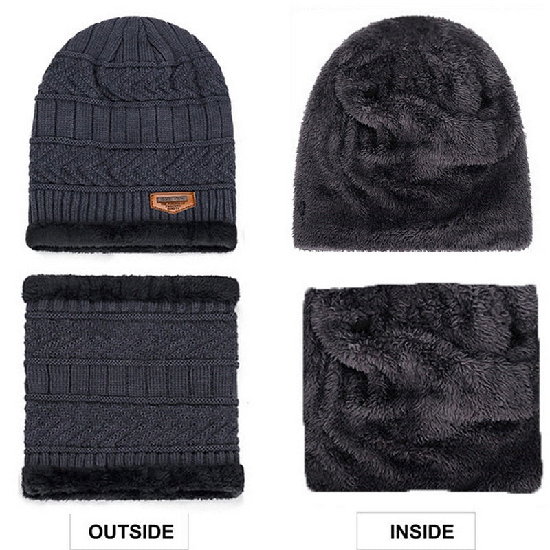 Fleece Knitted Beanie