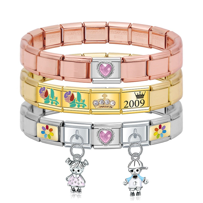 Hapiship 9mm Charm Bracelet