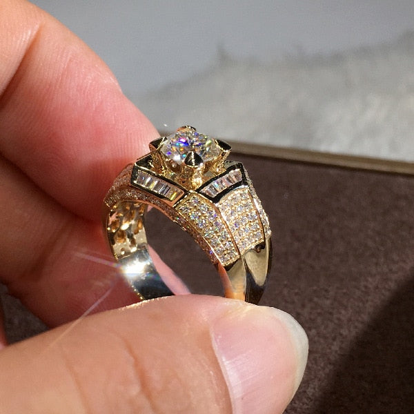 14K 3 Carat Gold Diamond Ring