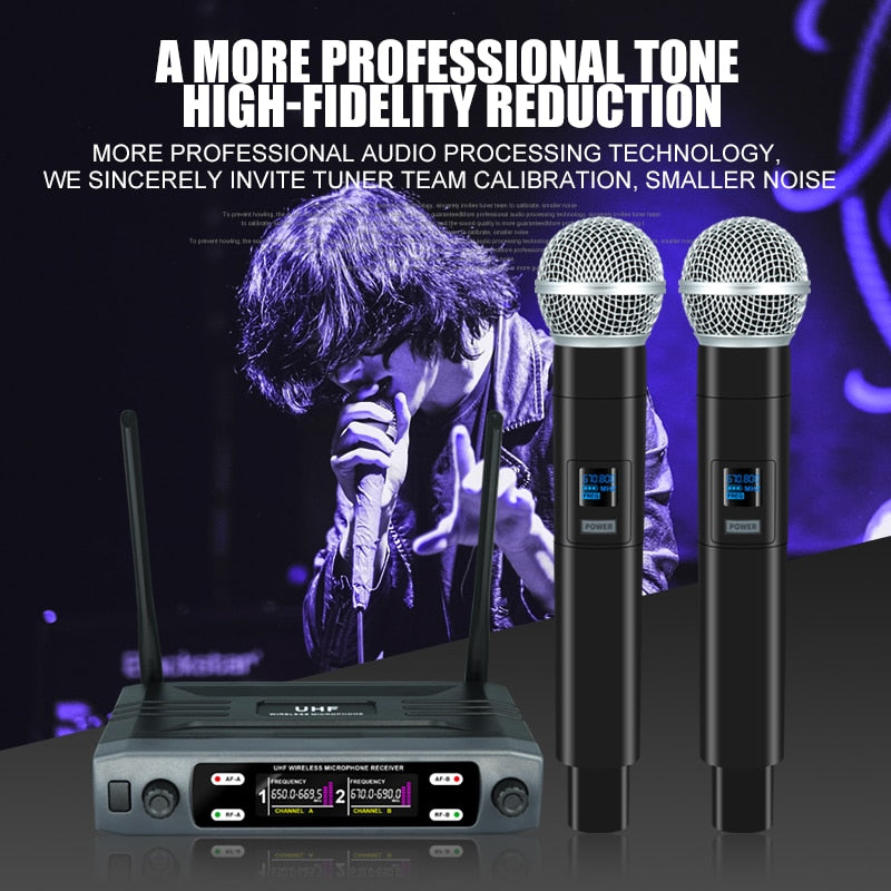 Dual Channel Wireless Microphones