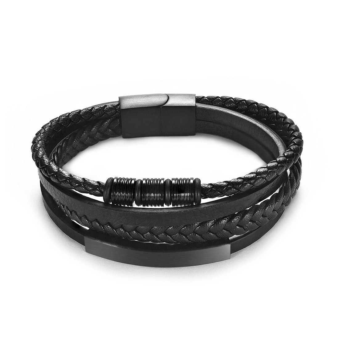 Punk Rock Steel Bead Bracelet